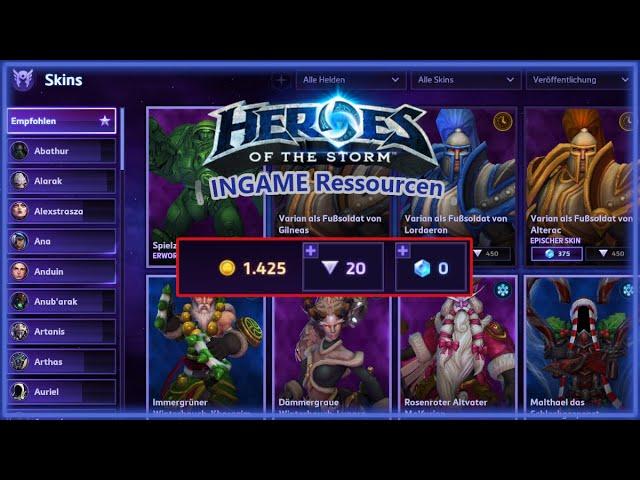 Heroes of the Storm | KOMPENDIUM |  Anfänger Guide - INGAME Ressourcen!!