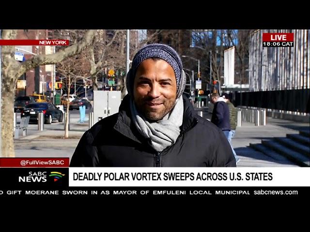Polar vortex weather system hits the US - Sherwin Bryce-Pease reports