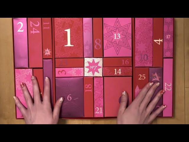 ASMR Opening a No7 Advent Calendar