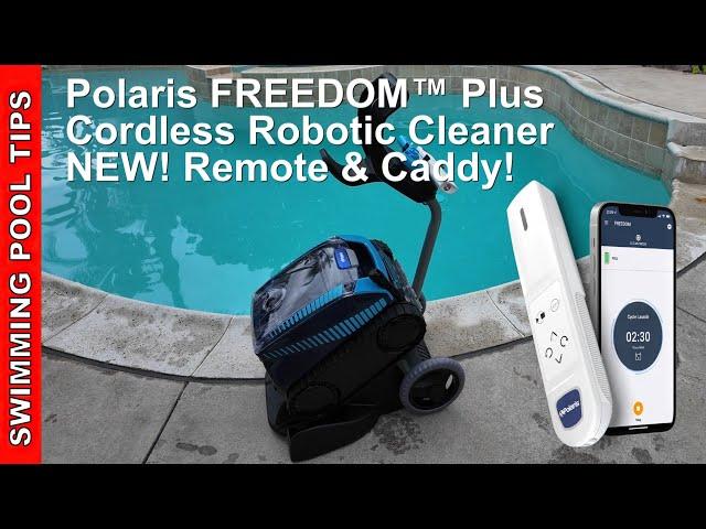 Polaris FREEDOM Plus Cordless Robotic Cleaner with Remote & Transport Caddy!