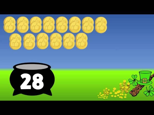 Counting with a Leprechaun!  (St. Patrick's Day counting song for kids)