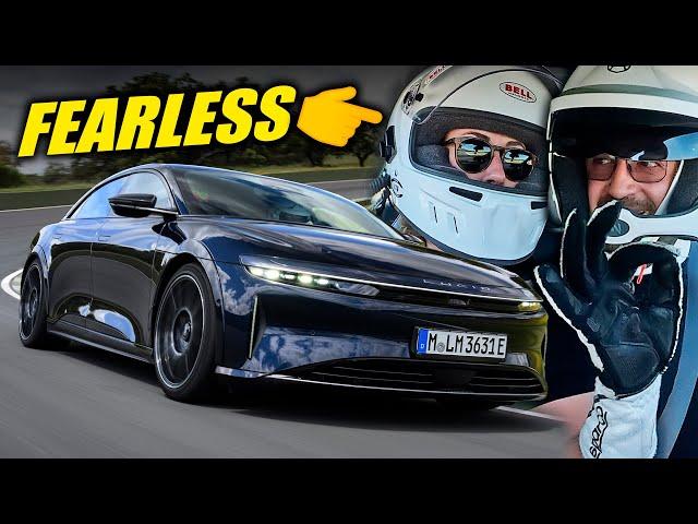 She Built It, I Sent It - 1250hp Lucid Sapphire on The Limit! // Ascari