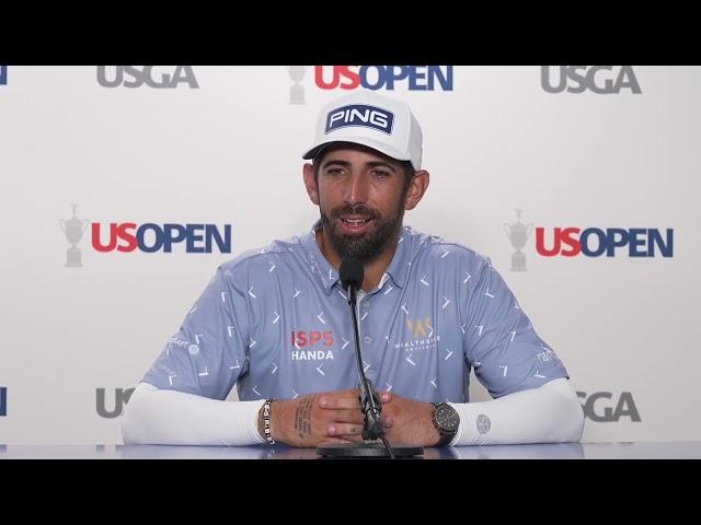 Matthieu Pavon Thursday Flash Interview 2024 US Open Championship · Round 1