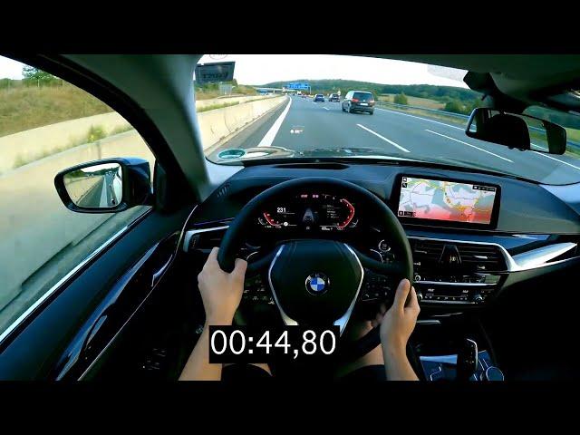 2023 BMW 530i 252PS ACCELERATION 0-233km/h | TOP SPEED 253km/h | 0-100km/h