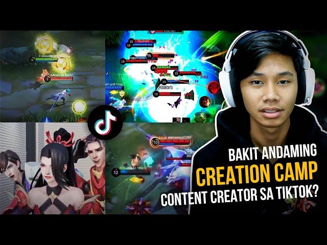 BAKIT PURO CREATION CAMP CONTENT SA TIKTOK? reaction #3