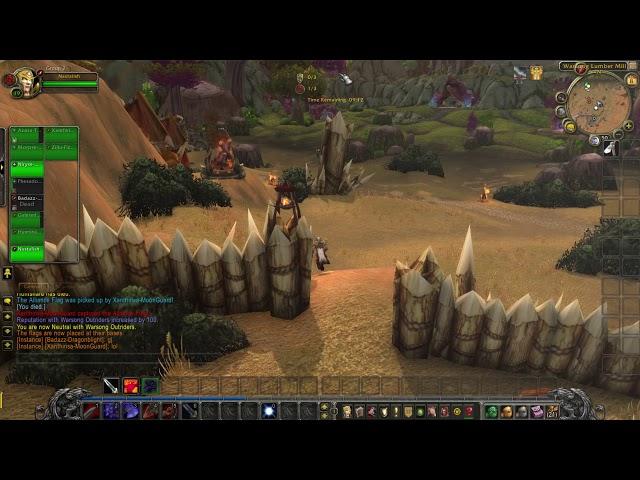 World Of Warcraft - Horde PvP Capture The Flag (Insane Win)