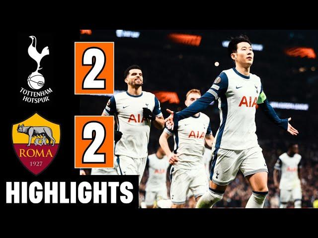 Tottenham Hotspurs Vs. AS Roma 2-2 | EXTENDED HIGHLIGHTS | UEFA Europa League | Spurs Vs Roma | Son