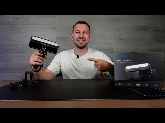 4 in 1 devices works as a camera, microphone, light and speaker - AnkerWork B600 Video Bar