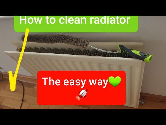 How to clean dust from a radiator