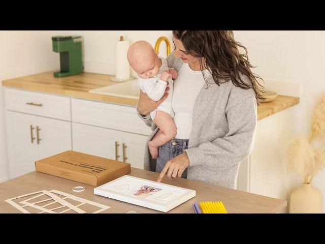 Cherish Every Tiny Moment: KeaBabies Baby Handprint & Footprint Keepsake Duo Frame!