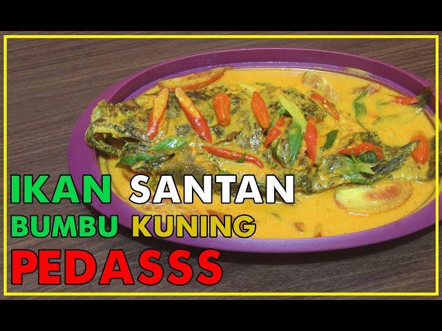 RESEP IKAN SANTAN BUMBU KUNING PEDAS DIJAMIN ENAK