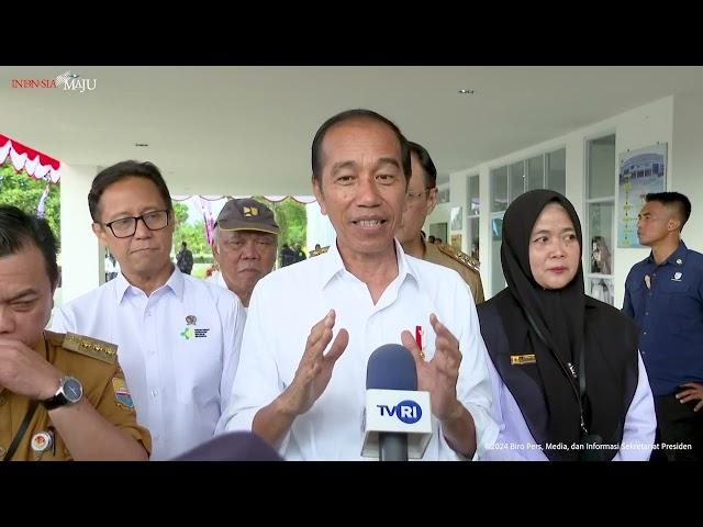 Keterangan Pers Presiden Jokowi Usai Tinjau RSUD Sultan Thaha Saifuddin, Kabupaten Tebo,3 April 2024