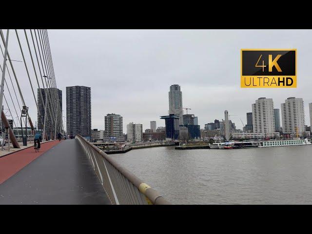 Rotterdam Netherlands Part #1 - [4K HDR] Wilhelminakade, Stadsdriehoek center, and Maritime Museum