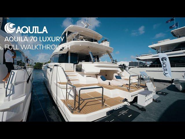 Inside an Aquila 70: Luxury Power Catamaran Tour