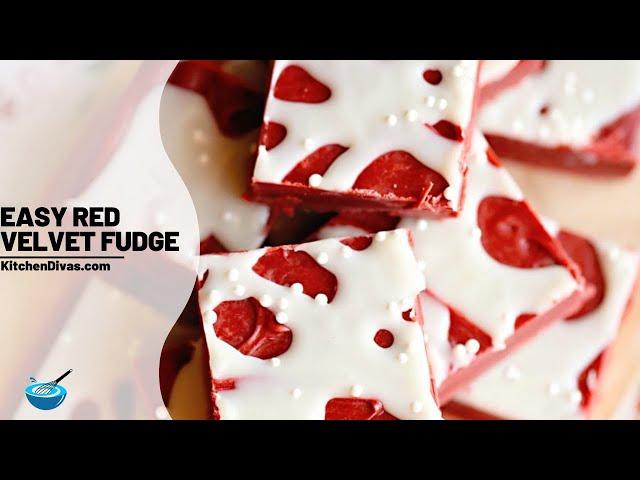 Easy Red Velvet Fudge