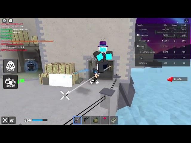 Darktigerwolf45 vs Laustkr In Roblox KAT :D