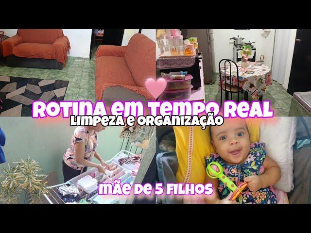 NOSSA ROTINA EM TEMPO REAL/LIMPEZA E ORGANIZAÇÃO/MANHÃ PRODUTIVA.#viralvideo