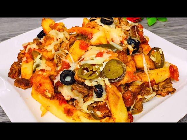 Loaded Pizza Chips | The Best Loaded Chips Recipe | اب چپس کا پیزا بناے پوری فیملی کیلے