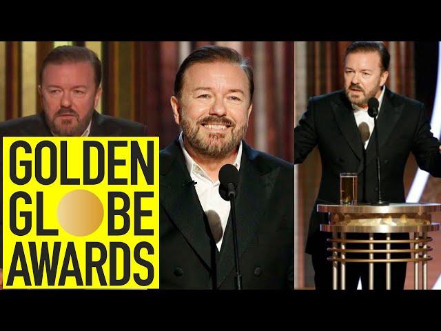 Every Ricky Gervais Golden Globes 2009-2020