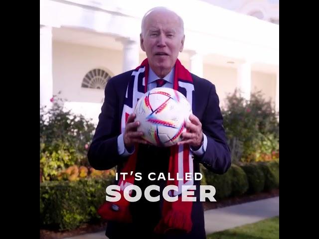 Joe Biden - "It's called soccer"  #shorts #qatar2022 #football #worldcup2022