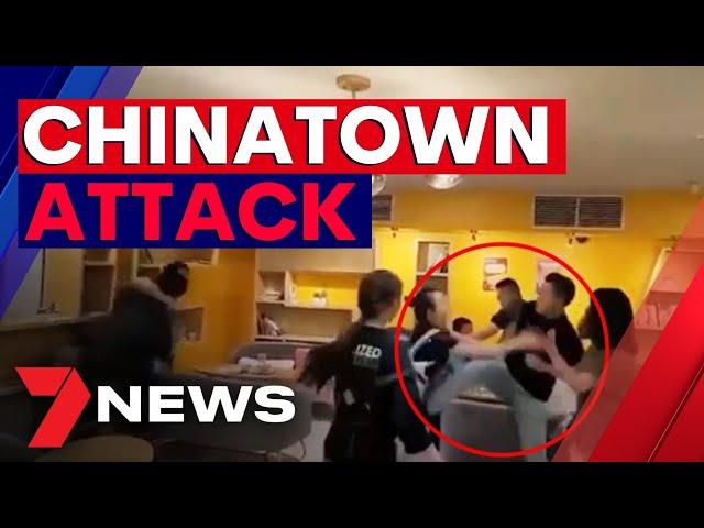 Vicious Chinatown attack caught on camera | 7NEWS