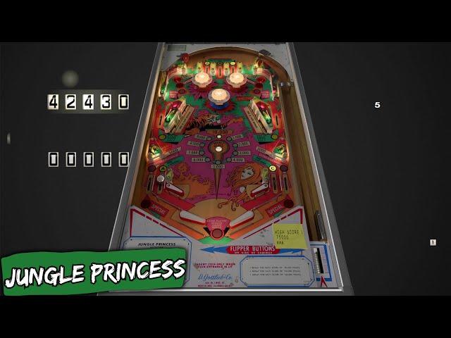 Jungle Princess VPX (Gottlieb, 1977) By Frank_Enstein v2.0 | Gameplay ONLY