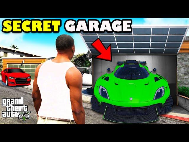 Franklin Went Inside The Secret Garage of His House In GTA 5 | SHINCHAN and CHOP