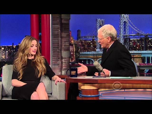 Amber Heard - David Letterman 2014 02 17