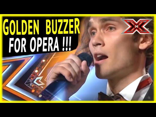 ANGEL VOICE Alexander sings OPERA on Ukrainian X-FACTOR and gets GOLDEN BUZZER !!!