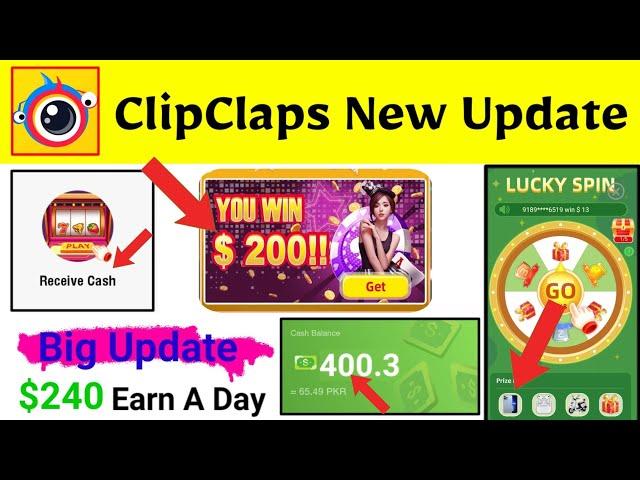 ClipClaps In Receive Cash | How To Increase Earning In Clip Claps App | Fast Earning In Clipclaps