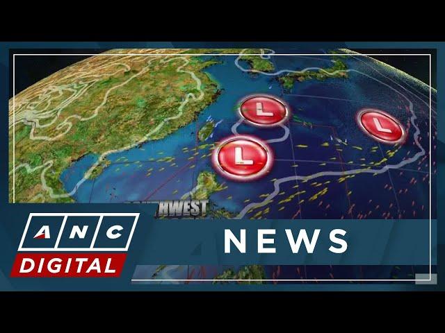 PAGASA monitoring three low pressure areas seen to enhance southwest monsoon | ANC