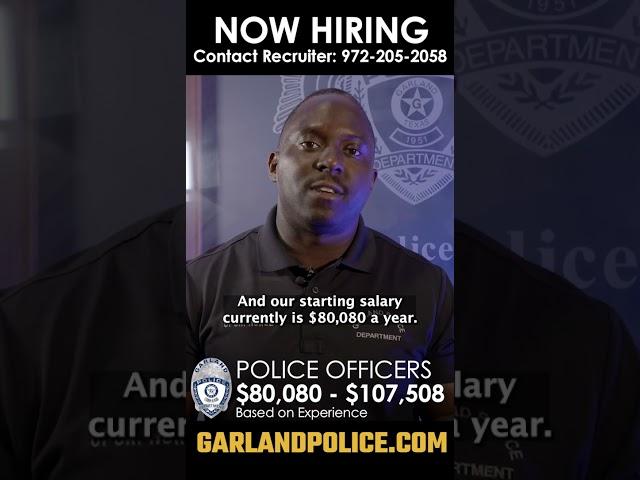 Now Hiring! Starting Salary is $80,080.