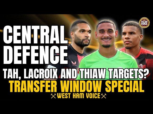 WEST HAM'S SECRET CENTRAL DEFENDERS LIST | ARE ZOUMA AND AGUERD CLOSE TO DEPARTING?