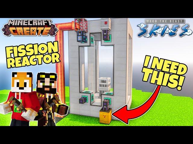 Building a FISSION REACTOR - FTB SKIES