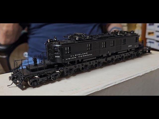 Last call On Overland P1 electrics and Howard Zanes ribbed scratch built HO freight cars.