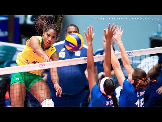 Ana Cristina de Souza only 17 years old and She National Team Brazil on VNL 2021