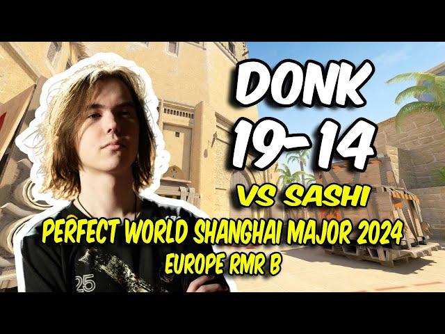 Spirit donk (19/14) vs Sashi (Mirage) @ Perfect World Shanghai Major 2024 Europe RMR B | CS2 POV