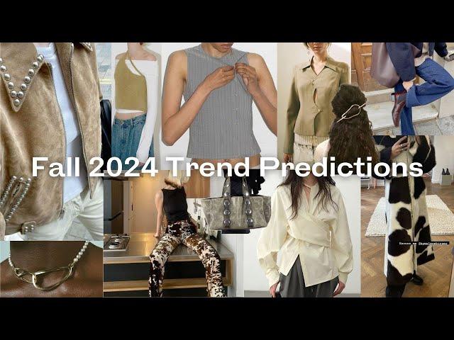 fall 2024 fashion trends!! studded accents, asymmetry, cowhide & more