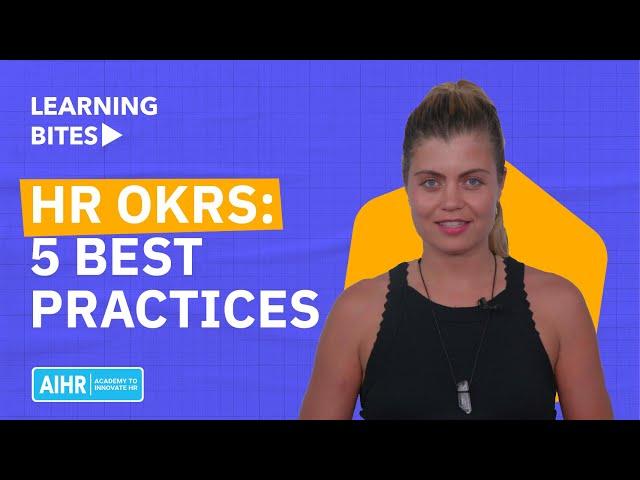 HR OKRs: 5 Best Practices | HR Objectives & Key Results