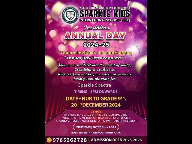 SPARKLE KIDS ANNUAL DAY 2024-25