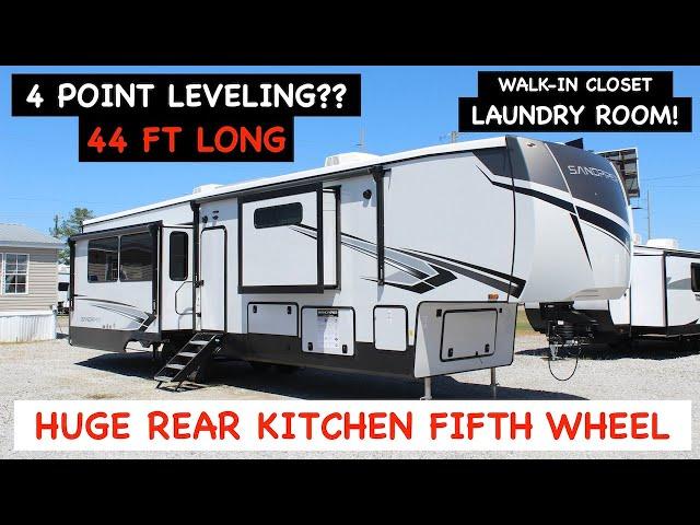 ENORMOUS Rear Kitchen Fifth Wheel! 2024 Forest River Sandpiper 3800RK