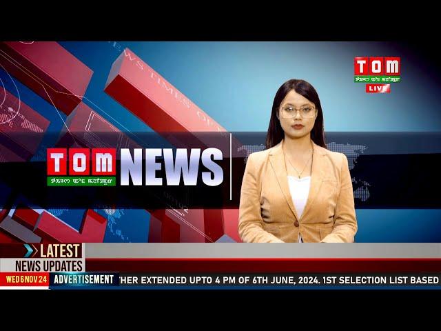 LIVE | TOM TV 3:00 PM MANIPURI NEWS, 15 NOV 2024