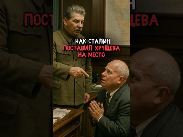 Как Сталин поставил Хрущева на место #история #факты #прошлое #интересно #ссср #познавательно