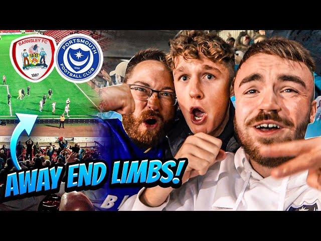BARNSLEY vs PORTSMOUTH | 2-3 | UNBELIEVABLE SCENES AS POMPEY GO TOP OF THE LEAGUE!!