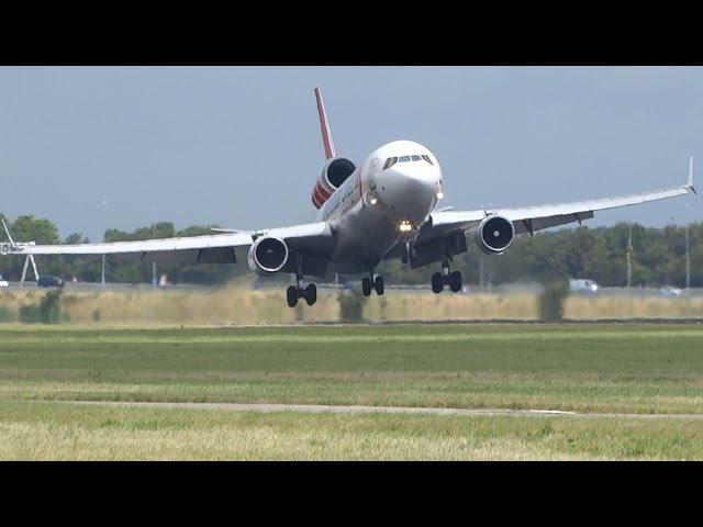 +20 Min Of  Strong Crosswind Landings At The Polderbaan 18R, Schiphol