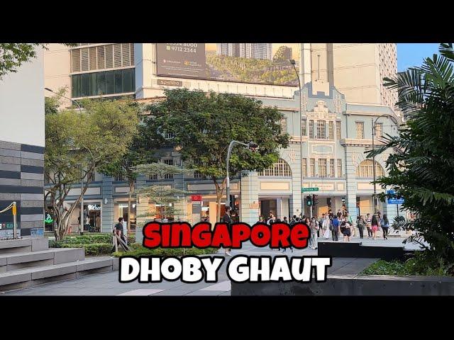 Exploring Dhoby Ghaut and Bras Basah civic district of Singapore {4K}