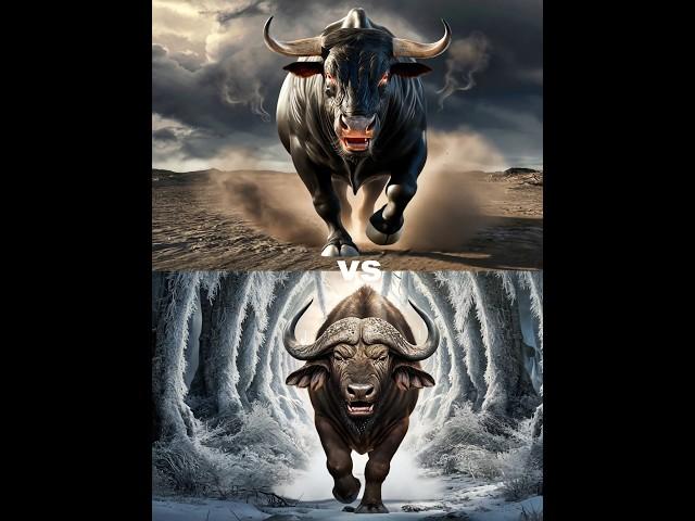 black bull vs African buffalo