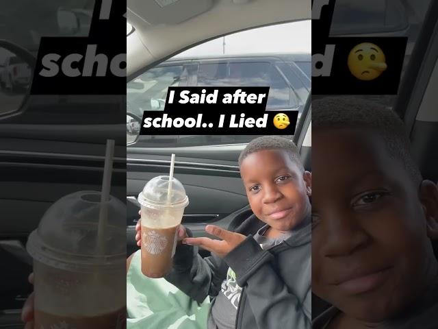 I said after school.. I lied  #starbucks #coffee #funny