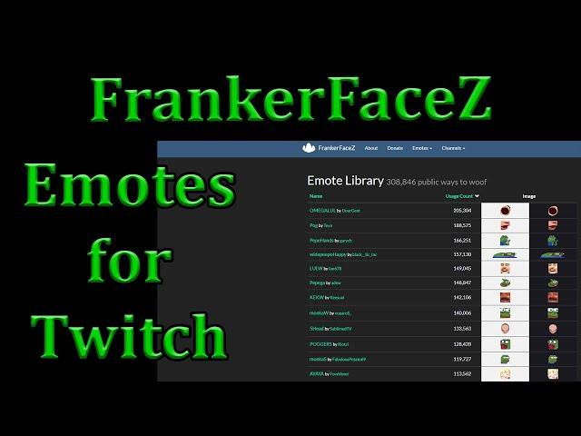 Emotes for twitch with frankerzface
