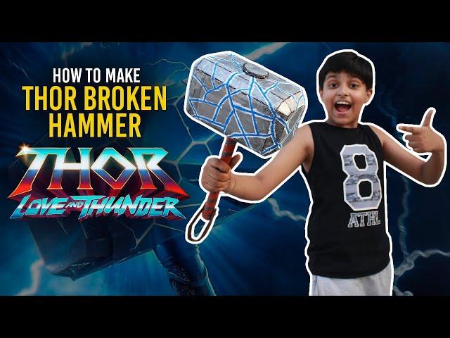 Thor Love And Thunder | How To Make Thor Broken Hammer |  DIY Thor Crafts | Sparsh Hacks